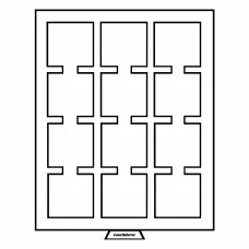 Кассета для хранения и презентации монет в капсулах «QUADRUM XL» на 12 ячеек MB LEUCHTTURM 343230
