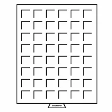 Кассета на 48 квадратных ячеек размером 28х28 мм MB LEUCHTTURM 337801
