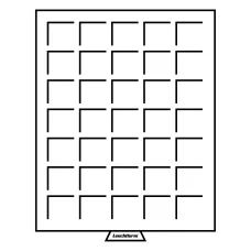 Кассета «SMART» на 35 квадратных ячеек для хранения и презентации монет диаметром до 27 мм LEUCHTTURM 302460