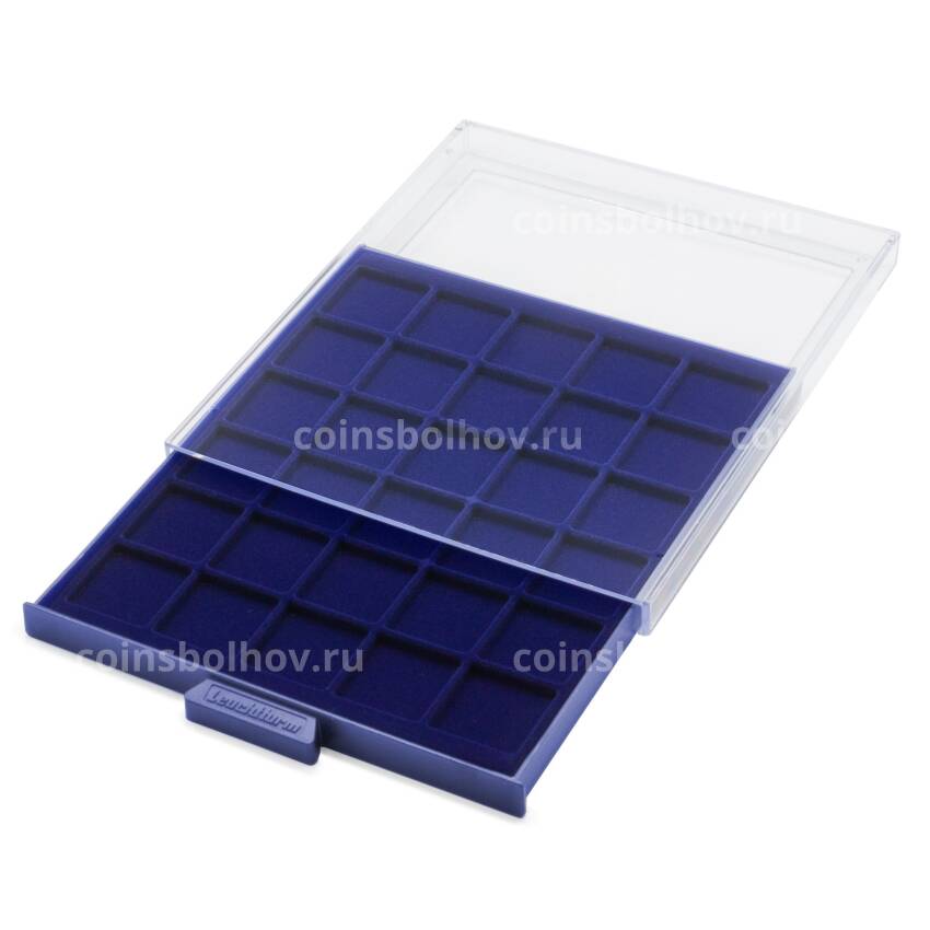 Кассета «SMART» на 30 квадратных ячеек для хранения и презентации монет диаметром до 33 мм LEUCHTTURM 338077 (вид 2)