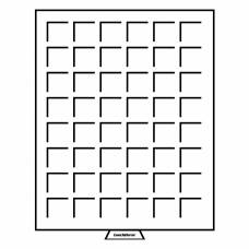 Кассета на 48 квадратных ячеек размером 30х30 мм MB LEUCHTTURM 322045 (аверс)