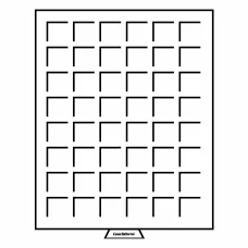 Кассета на 48 квадратных ячеек размером 30х30 мм MB LEUCHTTURM 322045