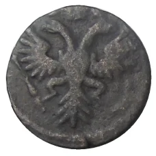 Монета Денга 1731 года (реверс)