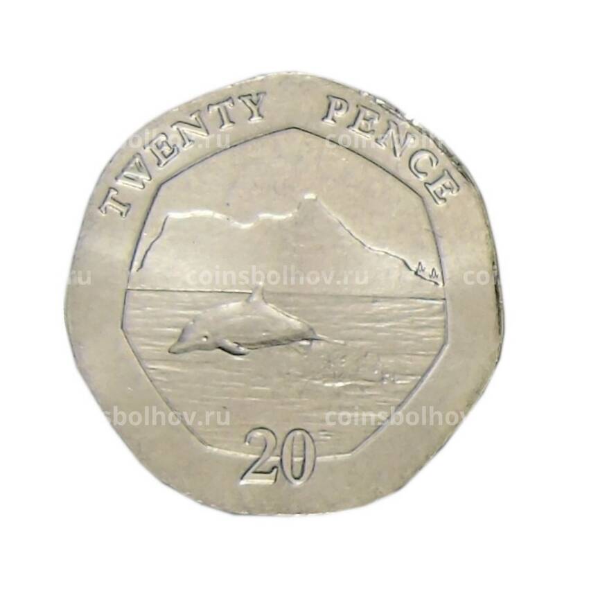 Монета 20 пенсов 2020 года Гибралтар 