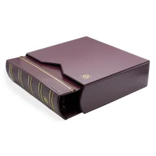 Альбом для монет без листов c защитным шубером формат «Optima Gigant» Красный Классический дизайн LEUCHT Красный Классический дизайн LEUCHTTURM 301654 (реверс)