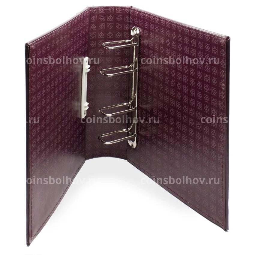 Альбом для монет без листов c защитным шубером формат «Optima Gigant» Красный Классический дизайн LEUCHT Красный Классический дизайн LEUCHTTURM 301654 (вид 3)