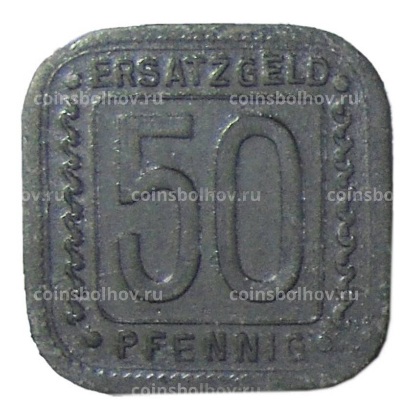 Монета 50 пфеннигов 1918 года Германия Нотгельд —  Людвигсхафен