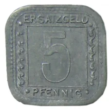 Монета 5 пфеннигов 1918 года Германия Нотгельд —  Людвигсхафен (аверс)