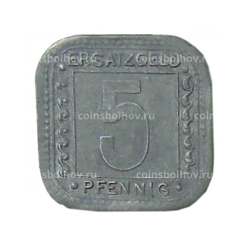 Монета 5 пфеннигов 1918 года Германия Нотгельд —  Людвигсхафен