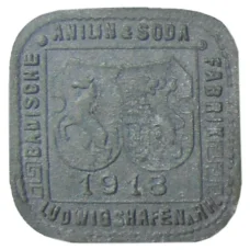Монета 10 пфеннигов 1918 года Германия Нотгельд —  Людвигсхафен (реверс)