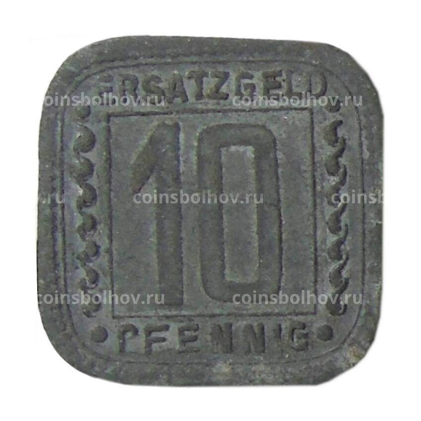 Монета 10 пфеннигов 1918 года Германия Нотгельд —  Людвигсхафен