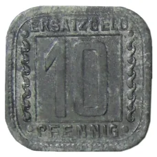 Монета 10 пфеннигов 1918 года Германия Нотгельд —  Людвигсхафен (аверс)