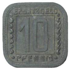 Монета 10 пфеннигов 1918 года Германия Нотгельд —  Людвигсхафен (аверс)
