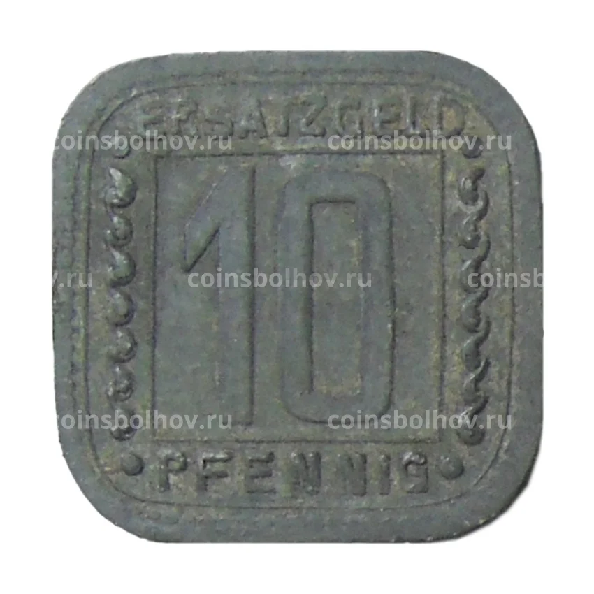 Монета 10 пфеннигов 1918 года Германия Нотгельд —  Людвигсхафен