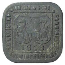 Монета 10 пфеннигов 1918 года Германия Нотгельд —  Людвигсхафен (реверс)