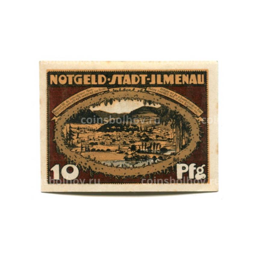Банкнота 10 пфеннигов 1921 года Австрия Нотгельд — Ильменау (вид 2)