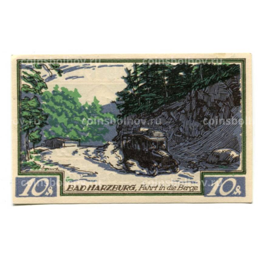 Банкнота 10 пфеннигов 1921 года Германия Нотгельд — Брауншвейг (вид 2)