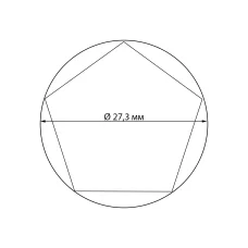 Капсула «ULTRA Perfect Fit» для монет 50 пенсов диаметром 27.3 мм LEUCHTTURM 365296 (аверс)