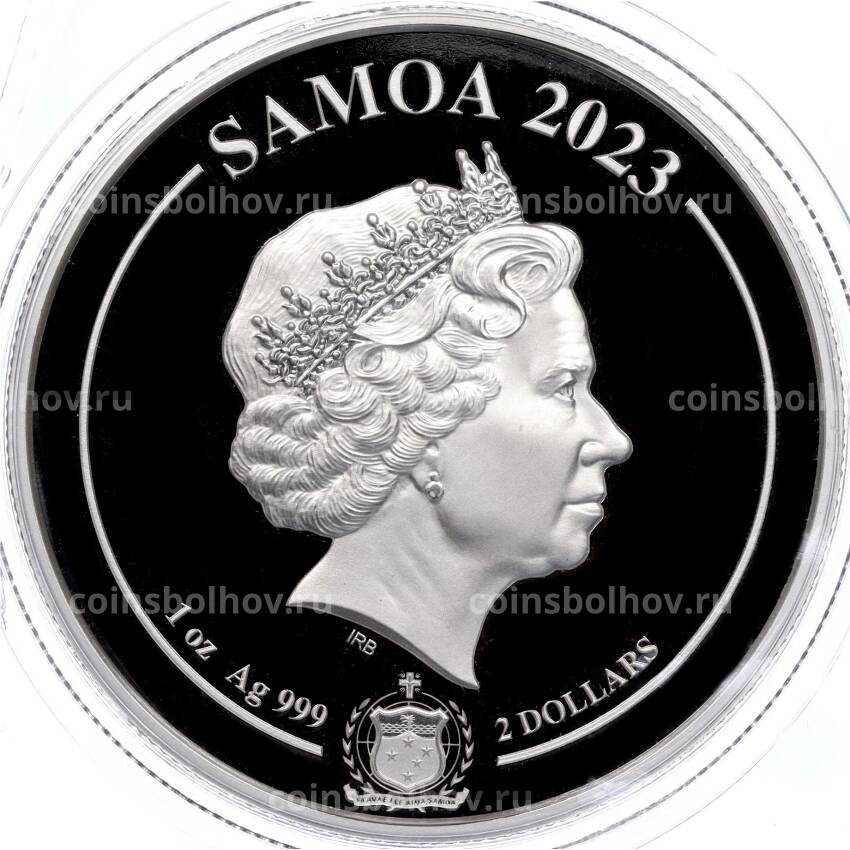 Монета 2 доллара 2023 года Самоа —  Золотой орел (вид 2)