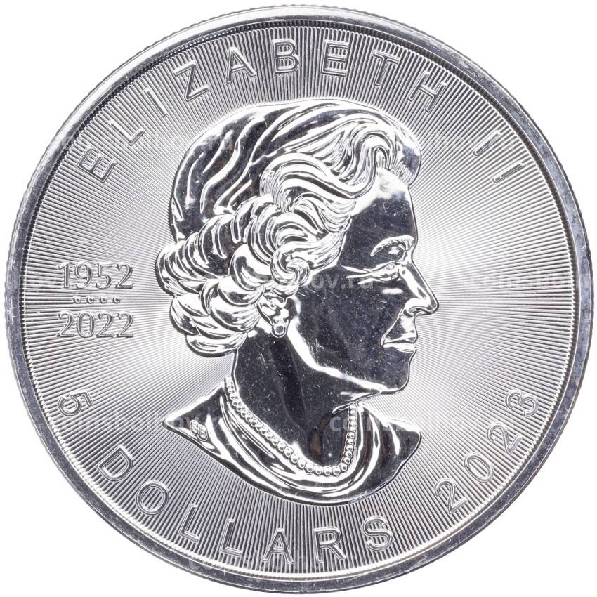 Монета 5 долларов 2023 года Канада —  Кленовый лист (вид 2)