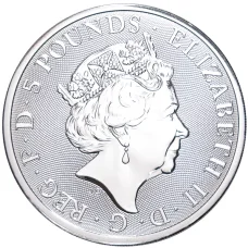 Монета 5 фунтов 2023 года Великобритания «Звери Тюдоров — Йель Бофорта» (реверс)