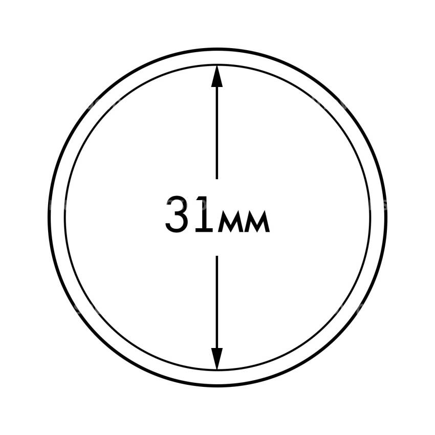 Капсула «ULTRA» для монет диаметром 31 мм LEUCHTTURM 345038