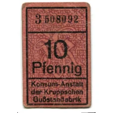 Банкнота 10 пфеннигов Германия Нотгельд — Эссен