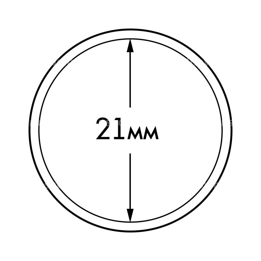 Капсула «ULTRA» для монет диаметром 21 мм LEUCHTTURM 345023