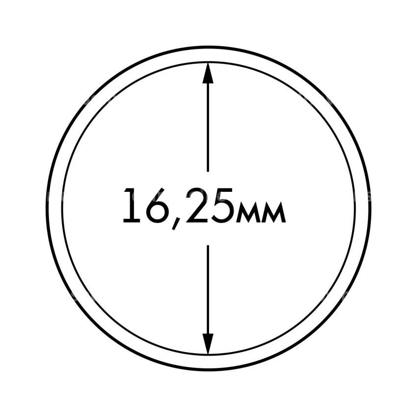 Капсула «ULTRA Perfect Fit» для монет 1 евроцент диаметром 16.25 мм LEUCHTTURM 365285