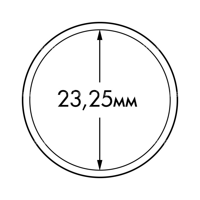Капсула «ULTRA Perfect Fit» для монет 1 евро диаметром до 23.25 мм LEUCHTTURM 365291