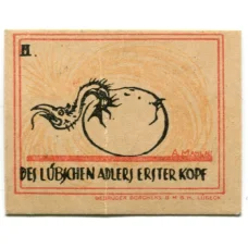 Банкнота 20 пфеннигов 1921 года Германия Нотгельд — Любек (вид 2)