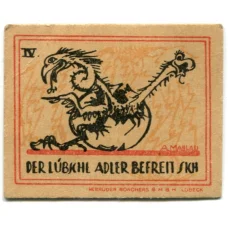 Банкнота 20 пфеннигов 1921 года Германия Нотгельд — Любек (вид 2)