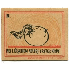 Банкнота 20 пфеннигов 1921 года Германия Нотгельд — Любек (вид 2)