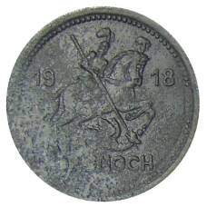 Монета 10 пфеннигов 1918 года Германия Нотгельд — Айслебен (аверс)