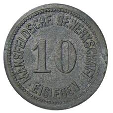 Монета 10 пфеннигов 1918 года Германия Нотгельд — Айслебен (реверс)