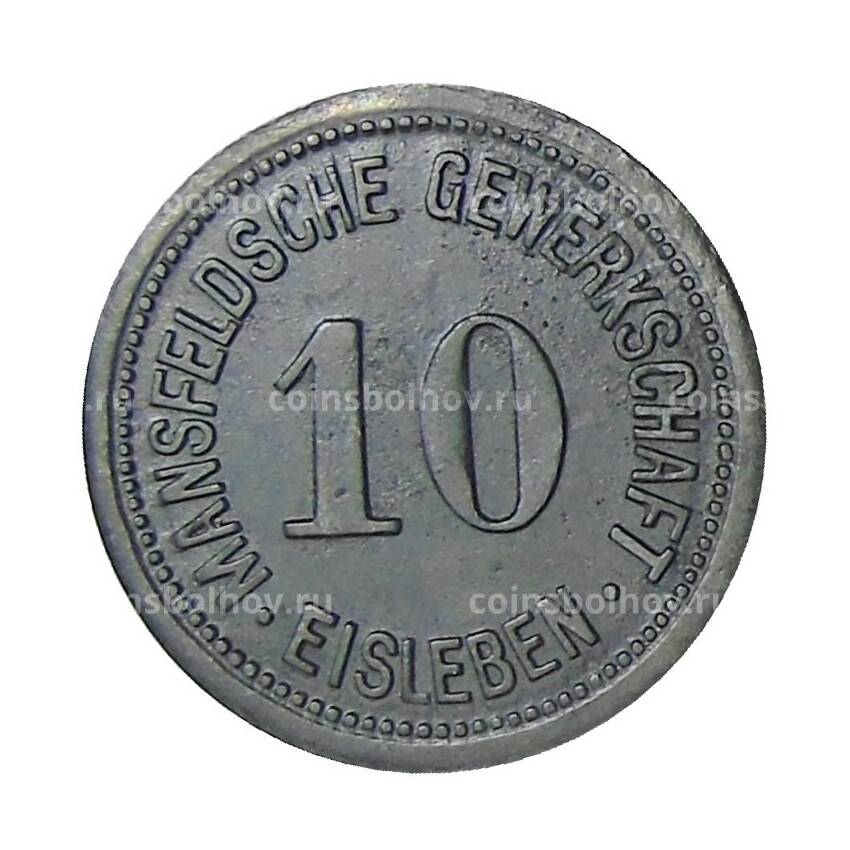 Монета 10 пфеннигов 1918 года Германия Нотгельд — Айслебен (вид 2)