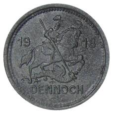 Монета 10 пфеннигов 1918 года Германия Нотгельд — Айслебен (аверс)