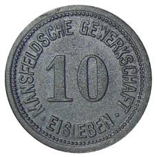 Монета 10 пфеннигов 1918 года Германия Нотгельд — Айслебен (реверс)