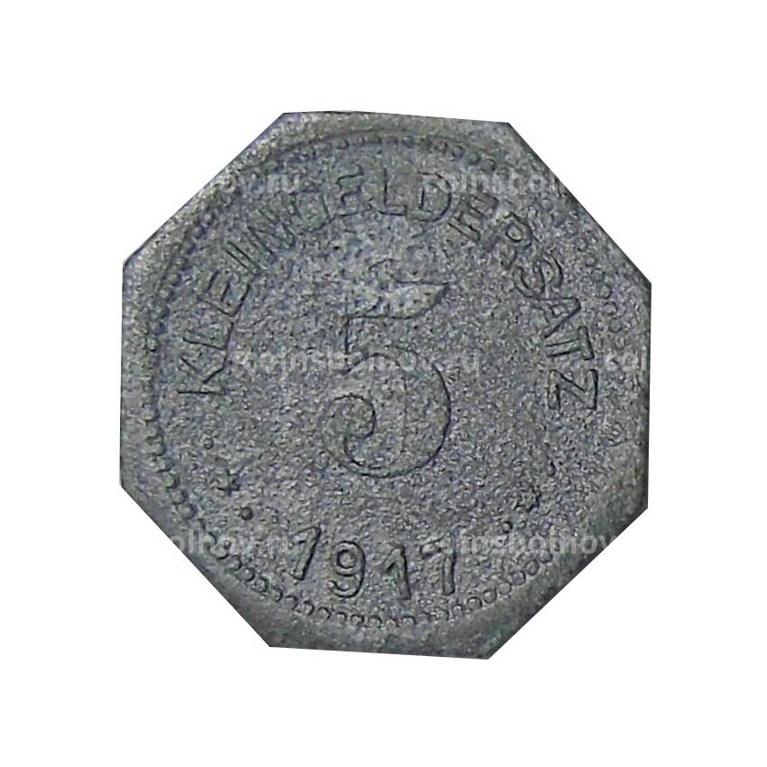 Монета 5 пфеннигов 1917 года  Германия Нотгельд — Айслебен (вид 2)