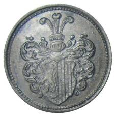 Монета 20 пфеннигов 1918 года Транспортный нотгельд — Лейпциг (реверс)