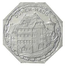 Монета 20 пфеннигов 1921 года Германия — Трамвайный нотгельд —  город Нюрнберг (аверс)