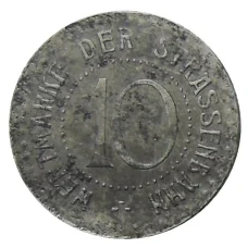 Монета 10 пфеннигов 1920 года Германия Трансопртный нотгельд — Бреслау (аверс)