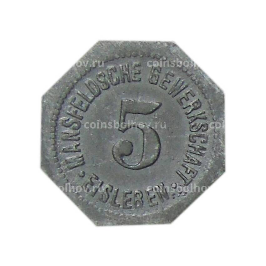 Монета 5 пфеннигов 1918 года Германия Нотгельд — Айслебен (вид 2)