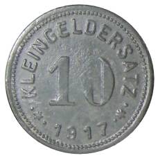 Монета 10 пфеннигов 1917 года Германия Нотгельд — Айслебен (реверс)