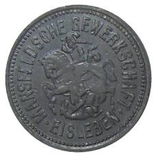 Монета 10 пфеннигов 1917 года Германия Нотгельд — Айслебен (аверс)