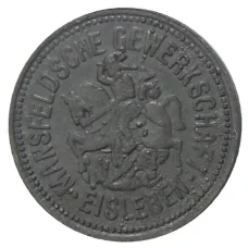 Монета 10 пфеннигов 1917 года Германия Нотгельд — Айслебен (аверс)