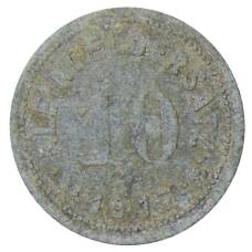 Монета 10 пфеннигов 1917 года Германия Нотгельд — Айслебен (реверс)