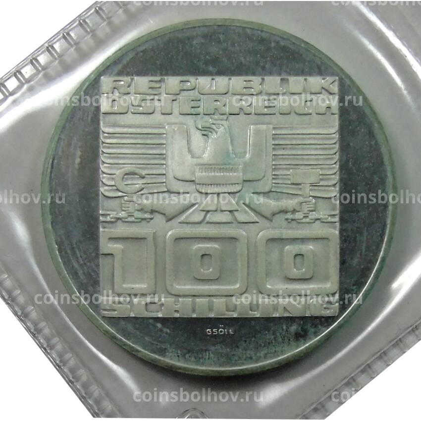 Монета 100 шиллингов 1976 года Австрия — 1000 лет Каринтии (вид 2)