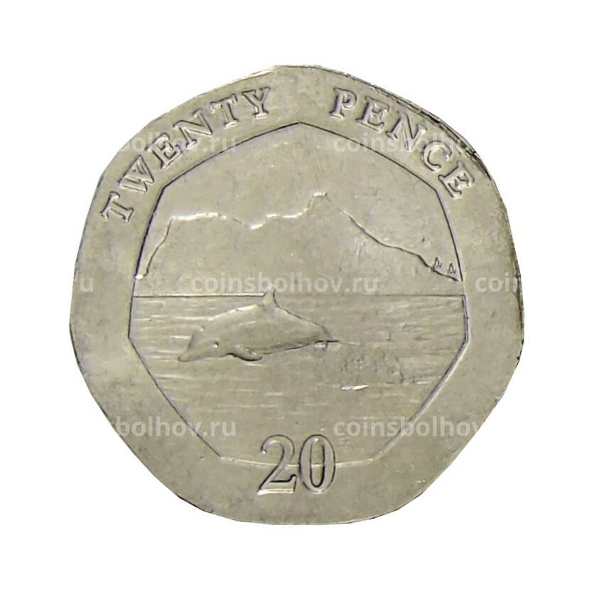 Монета 20 пенсов 2020 года Гибралтар
