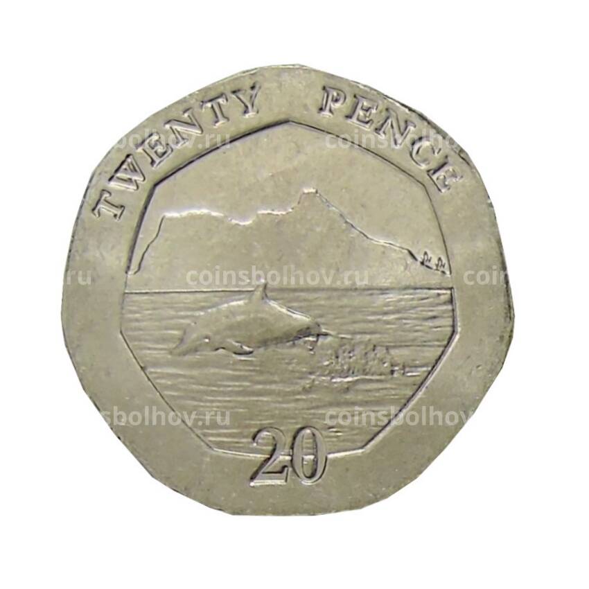 Монета 20 пенсов 2020 года Гибралтар